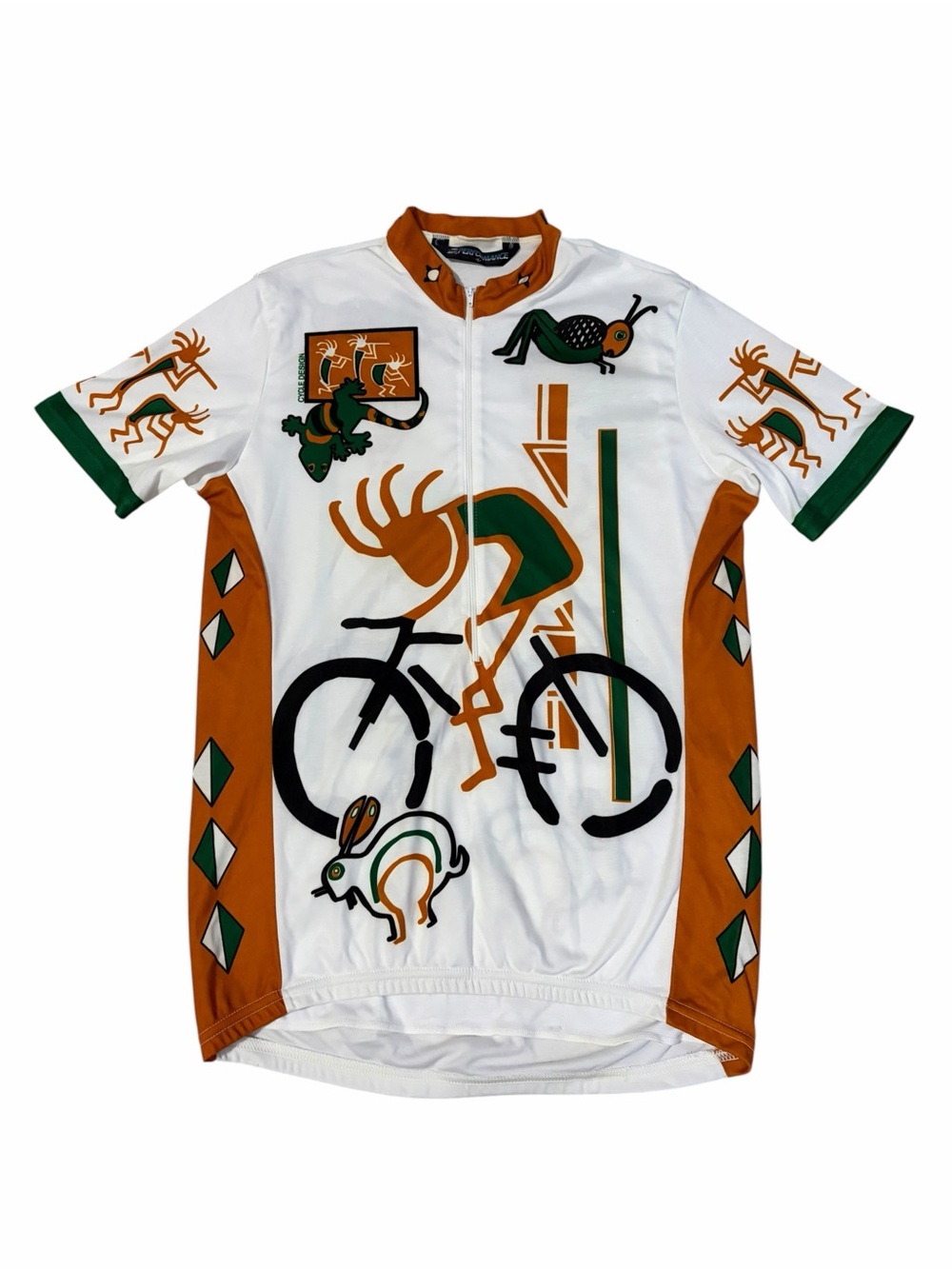 VTG Performance Graphic Cycling Jersey Adult Large Lizard Southwestern 80s